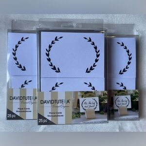 DAVID TUTERA Place Cards new 75 cards total